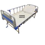 P.M.P.S. Alloy Steel 1Position Medical Semi Fowler Bed With Al. Collapsible Bed Guard Rails,Size-76Lx36Wx18H -Inches I Self Installation