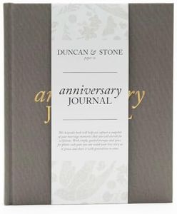DUNCAN & STONE PAPER CO. Wedding Anniversary Journal - Anniversary Journal for Couple - Wedding Notebook & More - Wedding Memory Book to Capture Moments (Taupe,189 Pages)