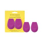 EcoTools Bioblender Duo Natural Makeup Blender Beauty Sponges for Liquid and Cream Foundation, Set of 2