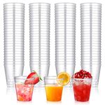 Hejo 100PCS Plastic Shot Glasses, 50ml-1.76oz Disposable Stronge Shatterproof Crystal Clear Shot Glasses Plastic for Party, Wedding, Festival, BBQ, Drinking Games, Jelly Cup