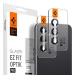 Spigen Glas.tR EZFit Optik PRO Tempered Glass Camera Lens Protector for Samsung Galaxy S23 FE - Black (2 Pack)