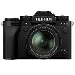 FUJIFILM X-T5 Mirrorless Camera Body, w/FUJINON XF18-55mmF2.8-4 R LM OIS Lens Kit, Black