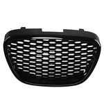 grille & brush guards, Front Grille 1133007 Glossy Black Heatproof Bumper Mesh Grill Replacement assemblies,Front for Universal Fit Seat Leon Altea Toledo for seat leon mk2 front grill