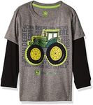 John Deere Baby Boys' 2 for Tee-Grey