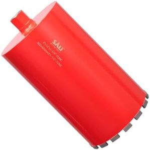 SALI 8 Inch Wet Diamond Core Drill Bit, for Reinforced Concrete, Brick, Block, Stone, 15" Drilling Depth,Core Drill Bit, 1-1/4"-7 Thread