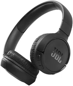 JBL Tune 510BT - Bluetooth headphones with up to 40 hours battery, microphone for call, foldable and comfortable, Android and iOs compatible (Black)