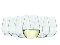 Maxwell & Williams Vino Stemless White Wine Glasses Set of 6, 400ml, Gift Boxed