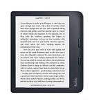 Kobo Libra 2 | eReader | 7” Glare Free Touchscreen | Waterproof | Adjustable Brightness and Colour Temperature | Blue Light Reduction | eBooks | WiFi | 32GB of Storage | Carta E Ink Technology | Black