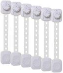 Dreambaby Twist 'N Lock Multipurpose Latch - Child Safety Locks - White - 6 Pack - Model G1435