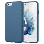 JETech Silicone Case for iPhone 6s/6 4.7 Inch, Silky-Soft Touch Full-Body Protective Case, Shockproof Cover with Microfiber Lining (Cobalt Blue)