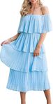 ETCYY Women's Off The Shoulder Ruff