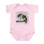 CafePress Transformers Comic Bumblebee Infant Bodysuit Cute Infant Bodysuit Baby Romper Petal Pink