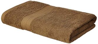 Amazon Brand - Solimo 100% Cotton Bath Towel, 500 GSM (Sepia Brown)