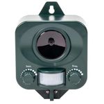 Pestbye® Waterproof Ultrasonic Repellent Cat Repeller and Scarer with Ground Stake (Battery Powered)