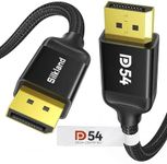 Silkland 54Gbps DisplayPort Cable 2.1 [VESA Certified], DP 2.1 Cable [16K@30Hz, 8K@120Hz, 4K@240Hz 165Hz 144Hz] HDR, HDCP DSC 1.2a, Compatible FreeSync G-Sync Gaming Monitor 5090 7900XTX, 6.6FT