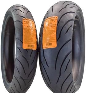 Continental Conti Motion 120/70ZR17 Front and 180/55ZR17 Rear Sport Touring Motorcycle Tires (2 Pack) 120/70-17 180/55-17