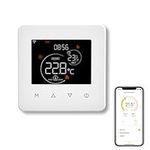 MOES Smart WiFi Thermostat Underfloor Electric Heating, Schedule and Remote Contorl, Hub-Free, Compatible with Amazon Alexa, Touch Panel, 16A