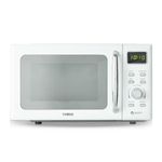 Tower T24041WHT Digital Microwave with Sleek Mirror Door, 800W, 20L, White & Chrome