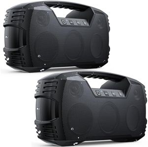 JIAHAYAU Altavoz Bluetooth inalámbrico portátil, 40 W (60 W), sonido máximo de alto nivel IPX7, impermeable, 32 horas de reproducción, altavoz al aire libre para el hogar/fiesta/playa, dispositivos