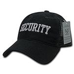 Rapiddominance Security Relaxed Trucker Caps, Black