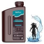 SUNLU 2000g Water-Wash ABS Resin, Combines Features of ABSLIKE Resin & Water Washable Resin, Non Brittle, High Precision, Low Shrinkage, Fast Curing 3D Resin for LCD DLP SLA 3D Printers, 2KG Black