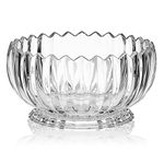 Mikasa Estate Crystal Footed Bowl, Serving Tray, Clear