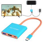 Switch 2 Dock, Portable TV Docking Station with 4K@60Hz for Switch 2/Switch OLED/Switch/Steam Deck/Rog Ally/Xbox Ally X/Legion Go, 3-in-1 Switch 2 Travel Dock