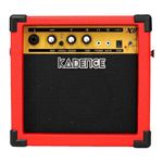 Kadence X8 Portable Guitar Amplifier | 8W Mini Guitar Amp for Electric Guitar | Gain, Volume & Tone Controls | Crunch Mode | AUX Input & Headphone Jack | 9V Power | Compact Practice Amplifier | Red