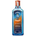 Bombay Sapphire Sunset Limited Edition Premium London Dry Gin, Vapour Infused With White Cardamon, Tumeric & Sun-Dried Mandarin, 43% ABV, 70cl / 700 ml