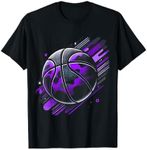 Purple Basketball Camouflage T-Shirt