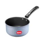 JENSONS Premium Wellness Grey Iron Nonstick Sauce pan |Tea Pan|Sauce Pot | Tepeli Patila |Milk Saucepan|chai Pan | Milk Boiler| Dia -17 cm (1.5 LTR)