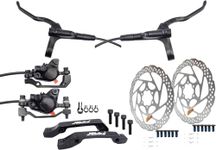 JGbike Shimano MT200 MTB Hydraulic Disc Brake Set & RT56 rotors 160mm + 160mm