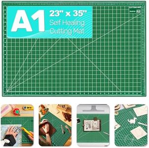 Tujurich Self Healing Cutting Mat, 36" x 24", Double-Sided Rotary Cutting Mat for Sewing, Quilting, Scrapbooking, Fabric & Craft Cutting Board (A1), Green