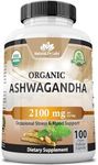 Organic Ashwagandha 2,100 mg - 100 