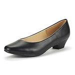 DREAM PAIRS Women's Mila Black Pu L