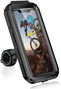 Faneam Porta Cellulare Bici Supporto Smartphone Moto Impermeabile Scooter Porta Cellulare Moto Anti-Shake 360°Regolabile 5,5-6,8 Pollici Smartphone (L)
