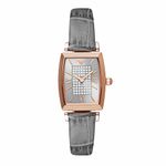 Emporio Armani Leather Analog Gray Dial Women Watch-Ar11504, Gray Band