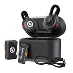 Hollyland Lark M2S Combo (Camera RX+USB-C RX) Wireless Microphone for iPhone/Camera/Android/PC, Titanium Clip, Noise Cancelling, 30H Use, for YouTube, Content Creation, (with Lightning Cable, No RX)