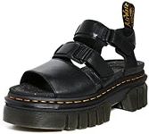 Dr. Martens Women's Ricki 3-Strap Sandal, Black, 9 Medium US