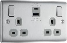 BG Electrical 22W Double Switched W
