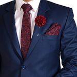 To The Nines Men's Polyester Tie (Pack Of 1) (rdblpgly-lp11_Red)