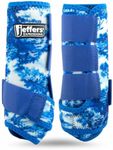 Jeffers Expression Protective Horse Boots, 1 Pair, Large - Safe Neoprene Leg Guards, Durable Strap Closures, Front & Hind Support, Equestrian Accessories for Travel & Riding - Equestrian Toile
