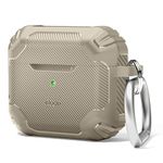 elago Solid Armor Case Compatible with AirPods 3 Case Cover, Shock Absorbing Design, Durable TPU Material, Supports Wireless Charging, Full Body Protection (Sand)