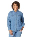 Levi's Women's Ultimate Western Shirt (Standard and Plus), (New) Mighty Fine, Medium