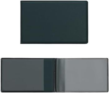 kwmobile Custodia Portadocumenti 3 Scomparti - Portatessere 3in1 Portafoglio Portapatente Portacarte Uomo Donna 10x6,5cm in Similpelle petrolio