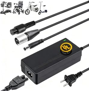 Carsty Wheelchair Charger & Mobility Scooter Charger | Universal 24V 2A Fast Charging | Safety-Certified 3-in-1 Solution (Hoverboard Compatible)