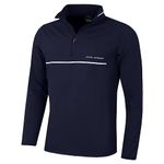 Oscar Jacobson Mens Darwin Sweater - Navy/White - M