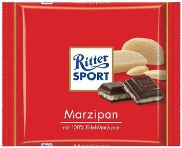 Ritter Sport marzipan 100gr/3.53oz x12