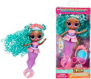 L.O.L. Surprise! Tweens - Mermaid Serena Finn - Poupée Mannequin avec Queue de Sirène de Couleur Changeante, Nageoire Mobile et Accessoires - Jouets pour Enfants et Collectionneurs à Partir de 4 Ans
