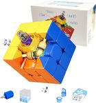 Moyu Super RS3M 2022 Ball-Core Positioning Speed Cube 3x3, Professional Smooth Puzzle Cubes Brain Teasers Toy for Adults and Kids (Ball-Core Positioning+Maglev Pro Version)